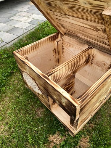 DREWNIANY domek dom dla JEŻA jeży lęgowy budka legowisko schron xxl na Arena.pl