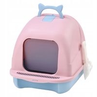 DUŻA ZAMKNIĘTA KUWETA NA ŻWIREK DLA KOTA z filtrem