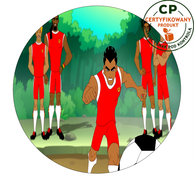 Opłatek na tort Supa Strikas zdjęcie 1