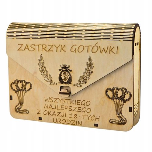 PUDEŁKO NA PIENIĄDZE PREZENT NA URODZINY CHRZEST ROCZEK PAMIĄTKA na Arena.pl
