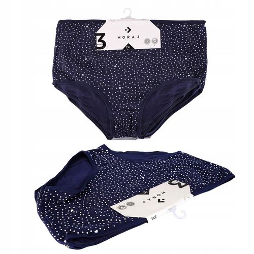 MAJTKI DAMSKIE Z WYSOKIM STANEM FIGI PLUS SIZE ELEGANCKIE MORAJ XXL 3-PAK na Arena.pl