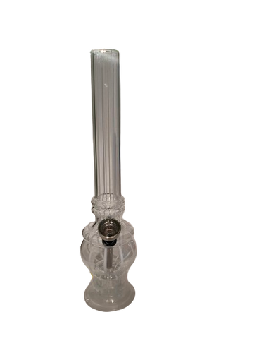 Fajka Wodna Akrylowa Bongo z Akrylu Przezroczyste w Białe Paski na Arena.pl