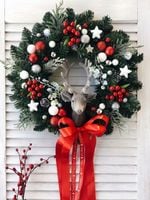 WIANEK ŚWIĄTECZNY BOŻE NARODZENIE WIENIEC NA DRZWI