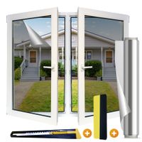 Folia okienna lustrzana 90x200cm przeciwsłoneczna lustro weneckie