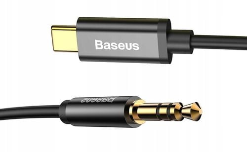 BASEUS KABEL USB-C TYPE-C AUX MINI JACK 3.5MM WTYK PRZEWÓD AUDIO 1.2M na Arena.pl