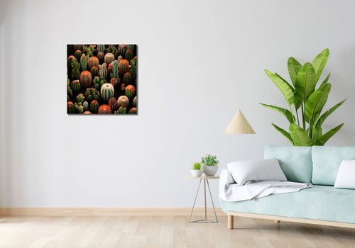 Obraz 60x60cm Ogród Kaktusów na Arena.pl