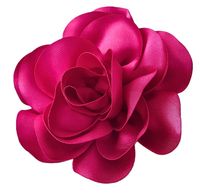 BROSZKA PRZYPINKA RÓŻA DUŻA KWIAT ELEGANCKA FUKSJA DO MARYNARKI 13 CM