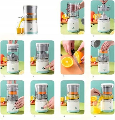WYCISKARKA DO CYTRUSÓW 45W BEZPRZEWODOWA POMARAŃCZY CYTRYN SOKOWIRÓWKA na Arena.pl