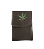 Ciemna Oliwka Khaki Pudełko Etui na Paczkę Papierosów w Jednolitym Kolorze