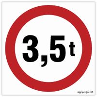 Sa052 Znak Drogowy B-18. Zakaz Wjazdu Pojazdów O R