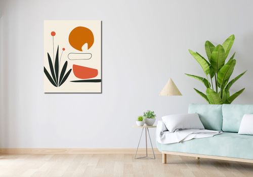 Obraz 70x90cm Abstrakcyjny Zen na Arena.pl