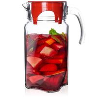 Dzbanek na Napoje Wodę Sok Lemoniadę do Napojów Szklany z Pokrywką 1,75L