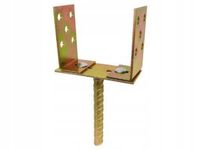 PODSTAWA SŁUPA REGULOWANA 0-165MM NA DŁUGI PRĘT, OCYNK ŻÓŁTY - LBS 60-160 D