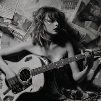 Plakat 90x90cm Młoda Gitarzystka