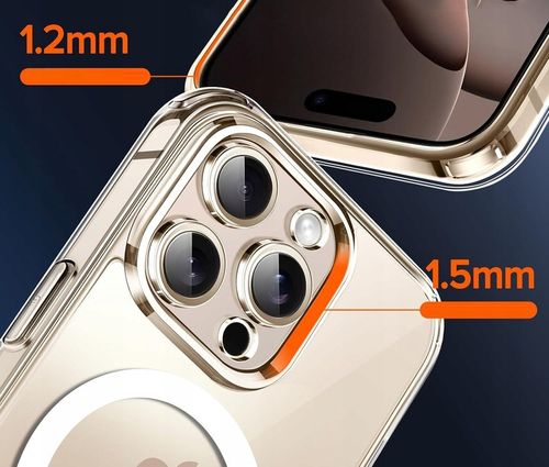 Etui do iPHONE 16 PRO MAX WZMACNIANE 360° SHOCK CLEAR CASE do MagSafe+SZKŁO na Arena.pl
