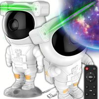PROJEKTOR GWIAZD ASTRONAUTA LAMPKA NOCNA DLA DZIECI KOSMOS PILOT RZUTNIK