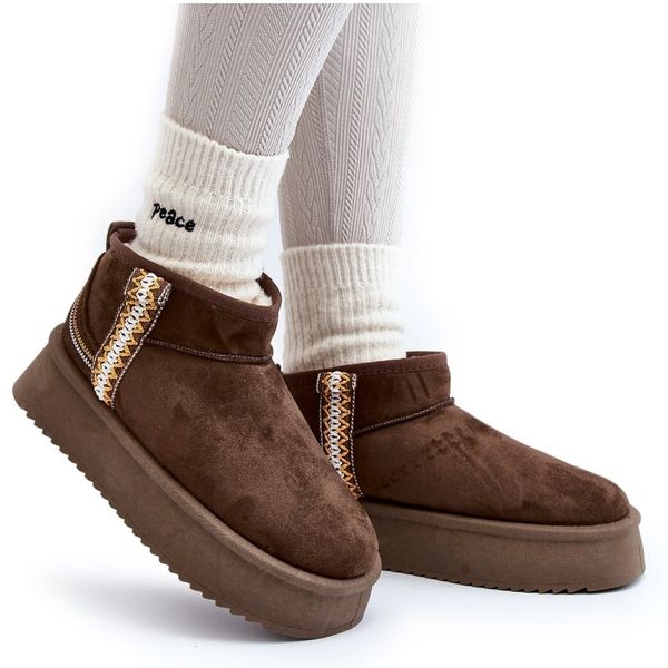 Śniegowce Na Platformie Ze Wzorem r.40 zdjęcie 11