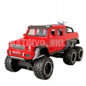 Metalowy Model samochodu Mercedes-Benz G 63 AMG 6X6 Czerwony 1:24 PREZENT