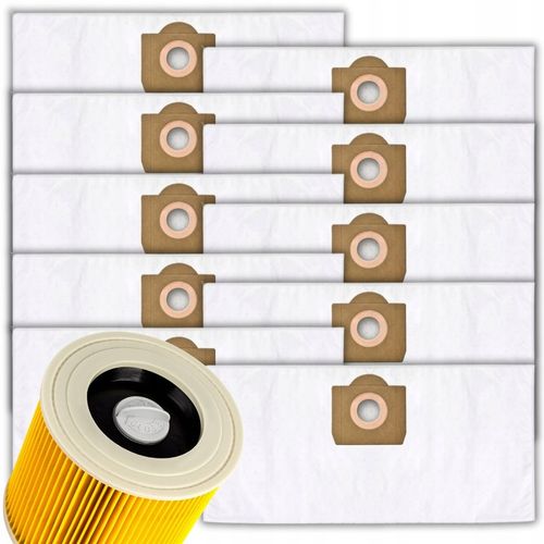 Worki do odkurzacza Karcher WD3 WD2 KWD3 SE4 SE4001 z filtrem PUREY 10 na Arena.pl