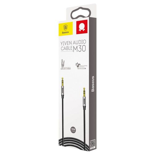 BASEUS M30 AUX CABLE 100CM SILVER/BLACK na Arena.pl