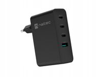 Ładowarka sieciowa Natec Ribera Gan 3x USB-C + 1x USB-A 100W