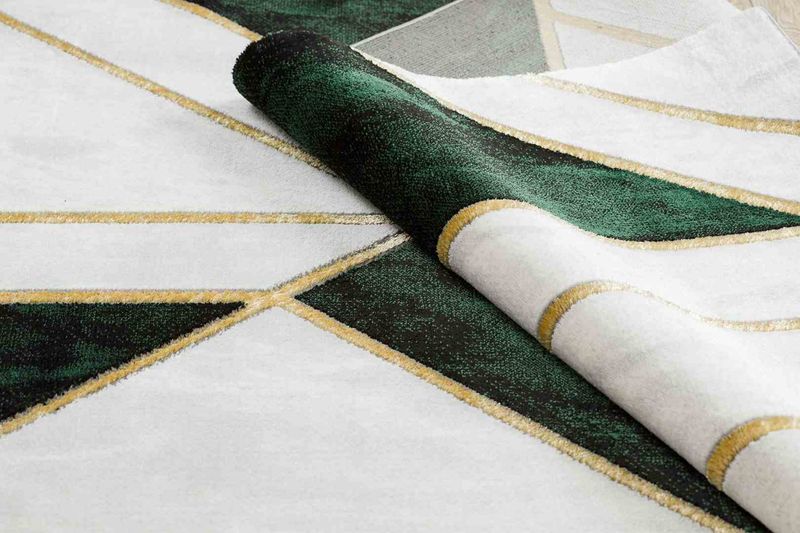 RUG/LU/ESTEMA/MARBLE3/BOTTLEGREEN+GOLD/140x190 zdjęcie 8