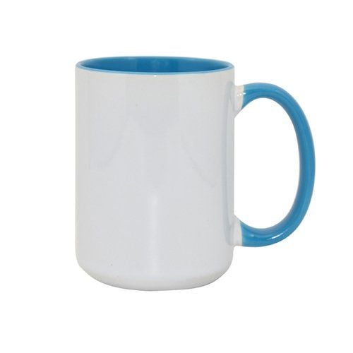 Kubek MAX 450ml FUNNY Błękitny Sublimacja Termotransfer zdjęcie 1