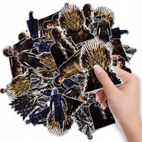 NAKLEJKI ETYKIETY NA ZESZYT NALEPKA Z POSTACIAMI GRA O TRON WZORY 6 SZT