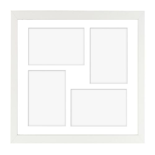 Ramka kwadratowa na 4 zdjęcia Hekla 34x34x4 MDF galeria biały 1szt. na Arena.pl