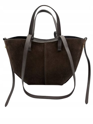 Torebka damska VERA PELLE SHOPPERKA skóra ZAMSZ BRĄZOWA na Arena.pl