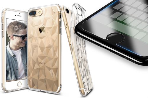 ETUI RINGKE PRISM IPHONE 8/7 PLUS + SZKŁO 3MK FG na Arena.pl