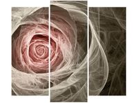 90 80CM OBRAZ T3 ELEM RÓŻA KTALNA JASNY RÓŻ DRUK ŚCIENNY