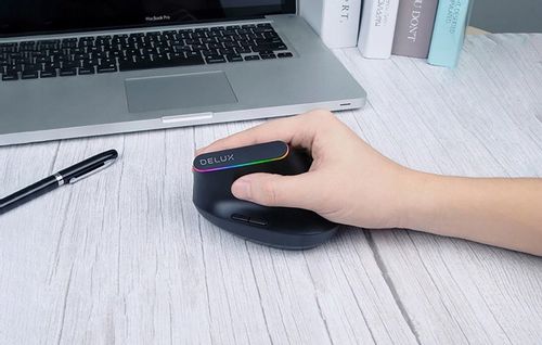BEZPRZEWODOWA MYSZ PIONOWA DELUX M618DB BLUETOOTH 2.4G 4000DPI RGB na Arena.pl