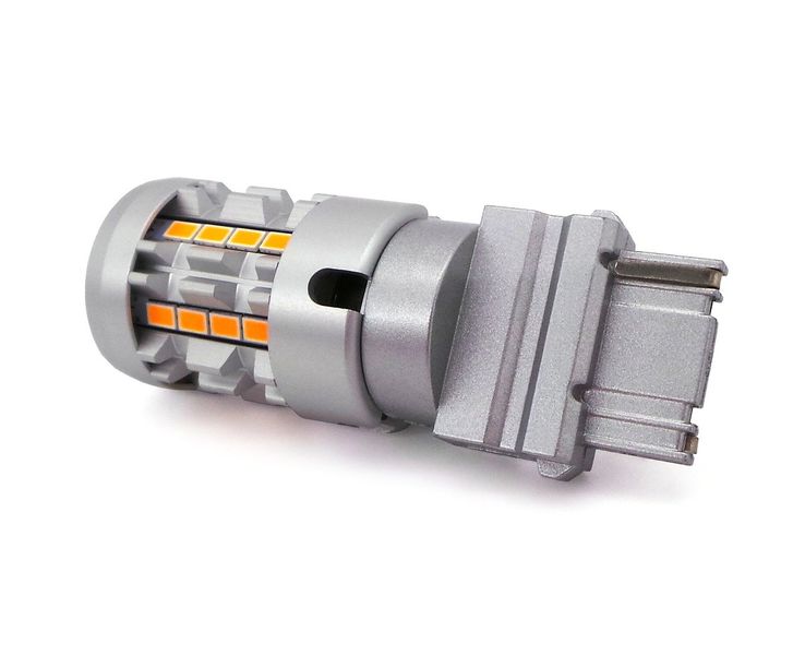żarówka LED 3156, P27W 12-24V bez błędu pomarańczowa 100% CANBUS zdjęcie 7