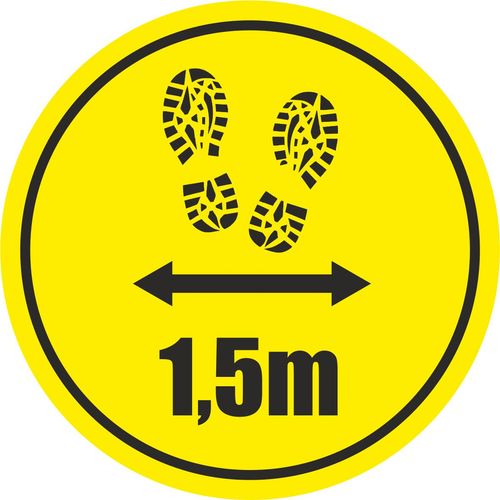 NAKLEJKA ostrzegawcza ZACHOWAJ DYSTANS ODLEGŁOŚĆ na Arena.pl