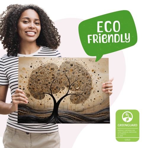 Obraz Canvas Do Sypialni Abstrakcja Drzewo Wzory Geometryczne 90cm x 60cm na Arena.pl