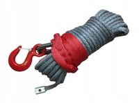 Lina syntetyczna Dyneema z hakiem do wyciągarki 10mm 28m Off-road Laweta