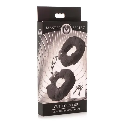 xr brands futrzane kajdanki czarne regulowane z kluczykiem na Arena.pl