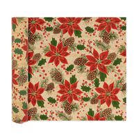 Bieżnik na stół świąteczny gwiazda betlejemska, 2,7x0,28 m