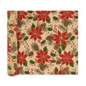 Bieżnik na stół świąteczny gwiazda betlejemska, 2,7x0,28 m