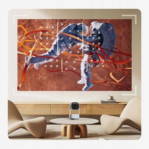 PROJEKTOR RZUTNIK AKUMULATOR PRZENOŚNY OBROTOWY LED MOBILNY SMART TV +HDMI na Arena.pl