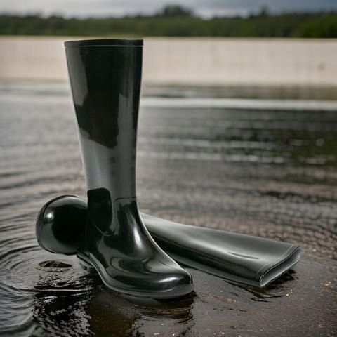 Kalosze Damskie Gumowce Lekkie CZARNE Wygodne Wysokie Gumiaki Eleganckie na Arena.pl