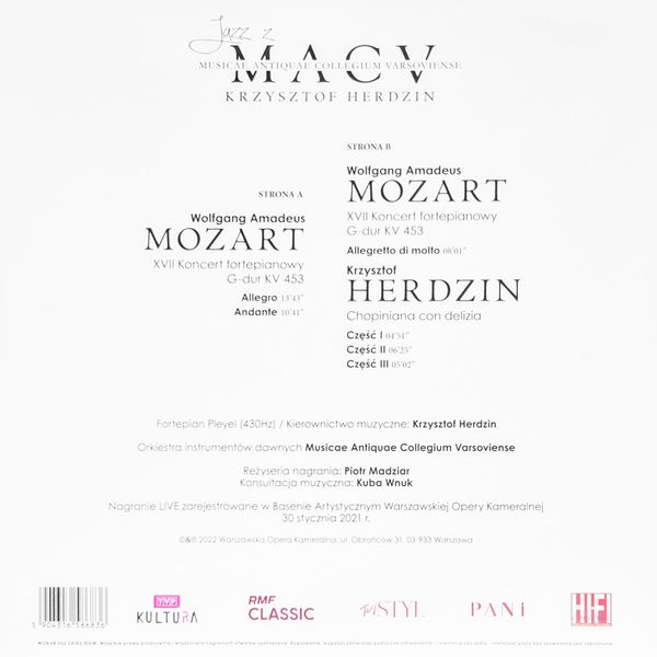 Płyta Winyl Jazz z MACV: Krzysztof Herdzin LP 180g na Arena.pl
