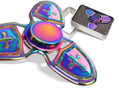 CROSS SHIELD HAND FIDGET SPINNER METAL na Arena.pl