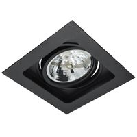 Wpuszczana lampa Sisto AZ2810 square do przedpokoju czarna