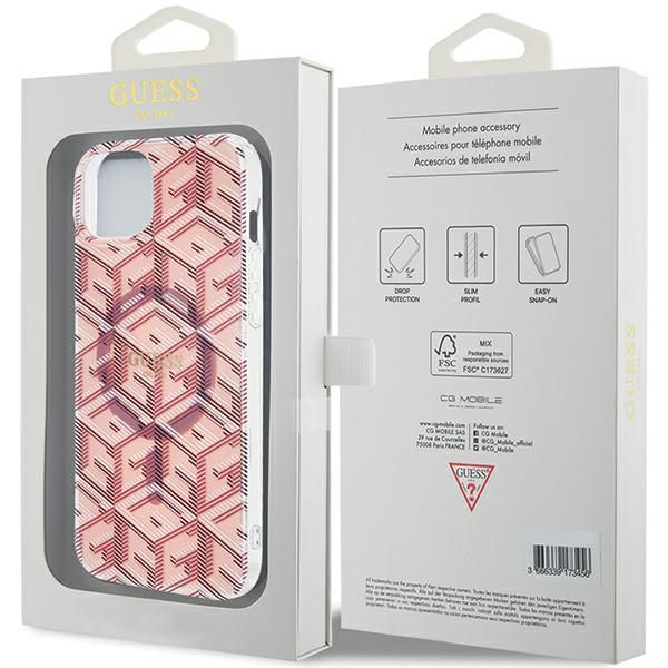 Etui Guess do iPhone 15, iPhone 14, iPhone 13, Różowy, MagSafe zdjęcie 8