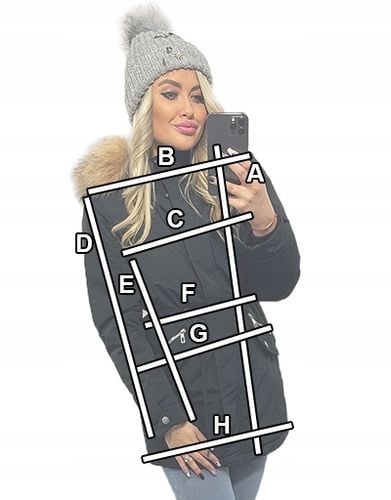 ZIMOWA PANTERA CIEPŁA PARKA KURTKA NA MISIU L na Arena.pl