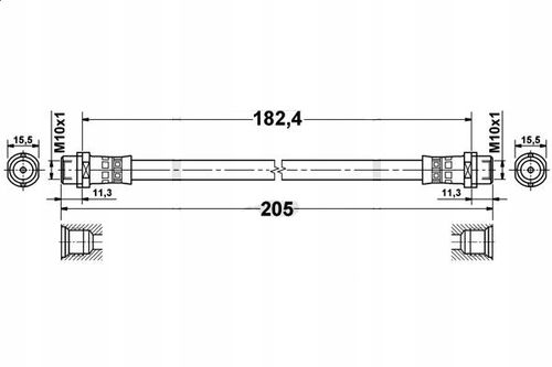Audi A4 B5 - Zestaw Przewodów Hamulcowych Teflonowych W Oplocie Stalowym na Arena.pl