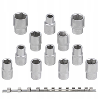 ZESTAW KOMPLET 12EL NASADEK KOŃCÓWEK 1/2" 6-KĄTNYCH 10-24mm CR-V ROCKFORCE