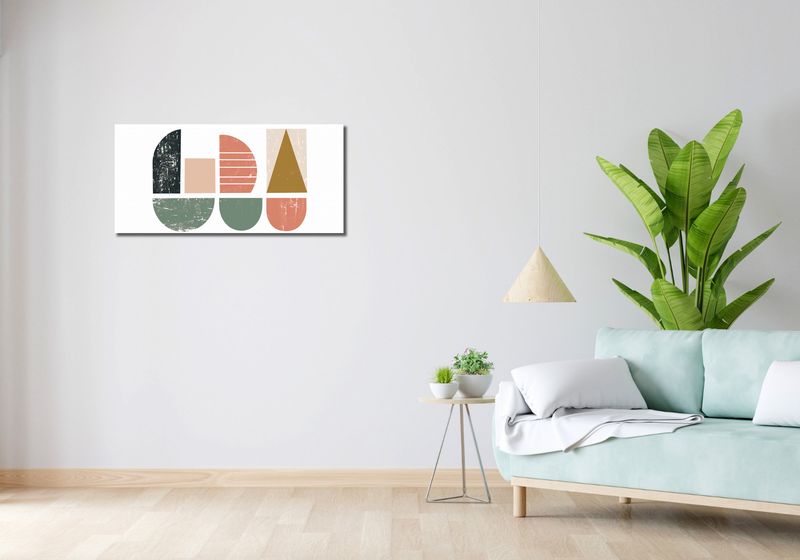 Obraz 90x40cm Ziarnista Symetria zdjęcie 2